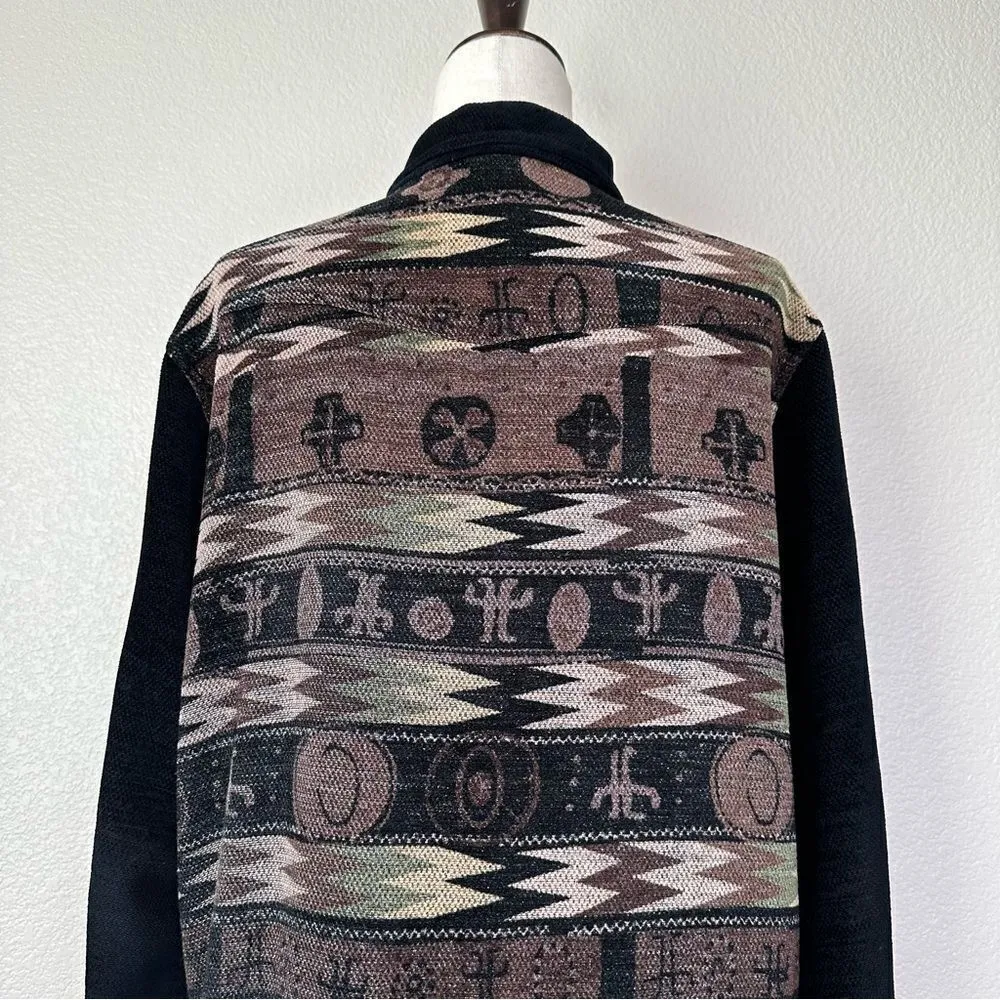 Chico’s Design Aztec Tribal Long Sleeves Full Zip Up Shacket Jacket - Image 9