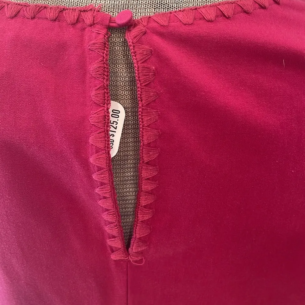 Tommy Bahama pink papaya v-neck lanailette flutter sleeve shift dress - Image 7