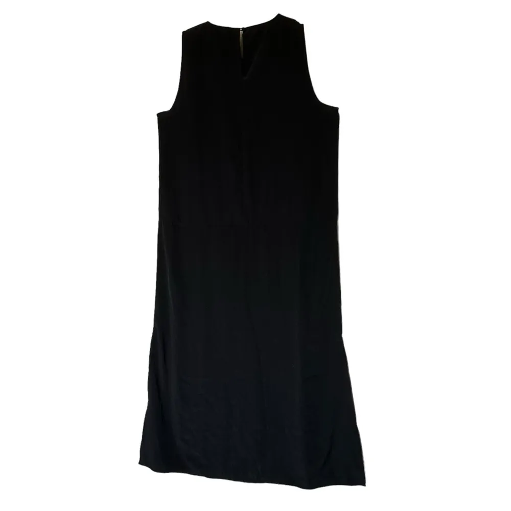 J. Crew Black Maxi Dress Side Slit Maxi Tank Dress Black Small - Image 2