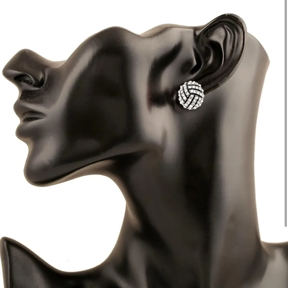 Earrings Elegant Crystal Stud Earring Jewelry for Women Girls - Image 6