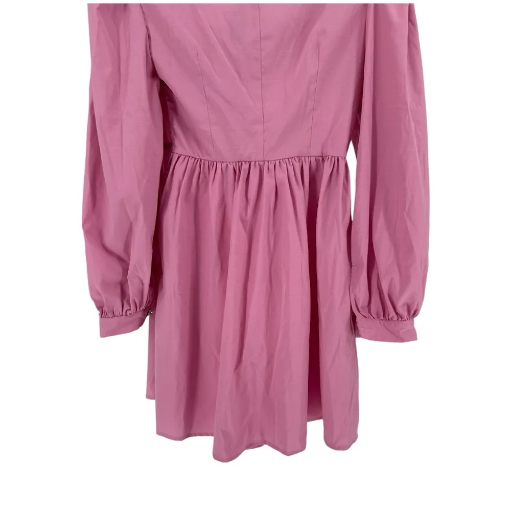Sister Jane Farmyard Collared Mini Dress in Rose Shadow Pearl Collar NWT size XS Pink - Image 8