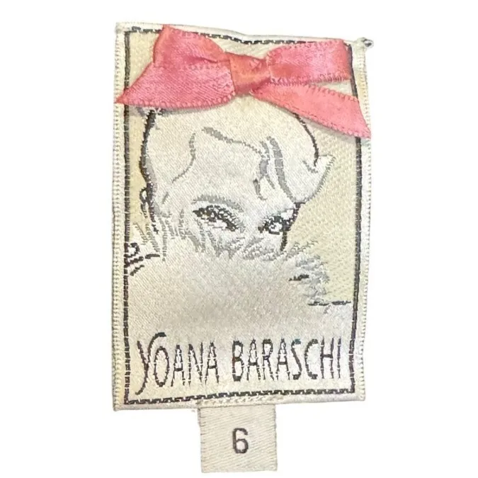 Yoana Baraschi Women's Dress Midi Shift Silk Lined Cinched Waist Sequin Size 6 - Image 5