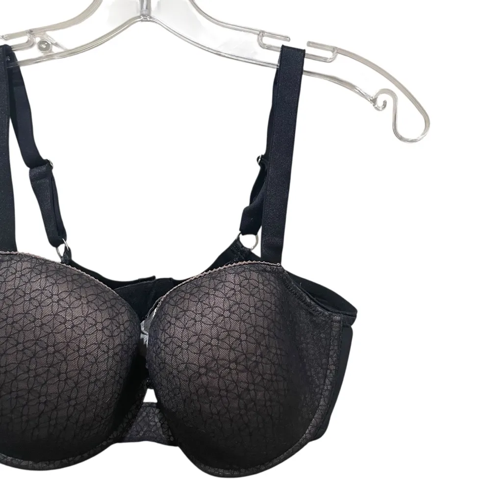 Chantelle Underwire Lace Bra Black Womens Size 36DD Smooth Molded Supportive - Image 4