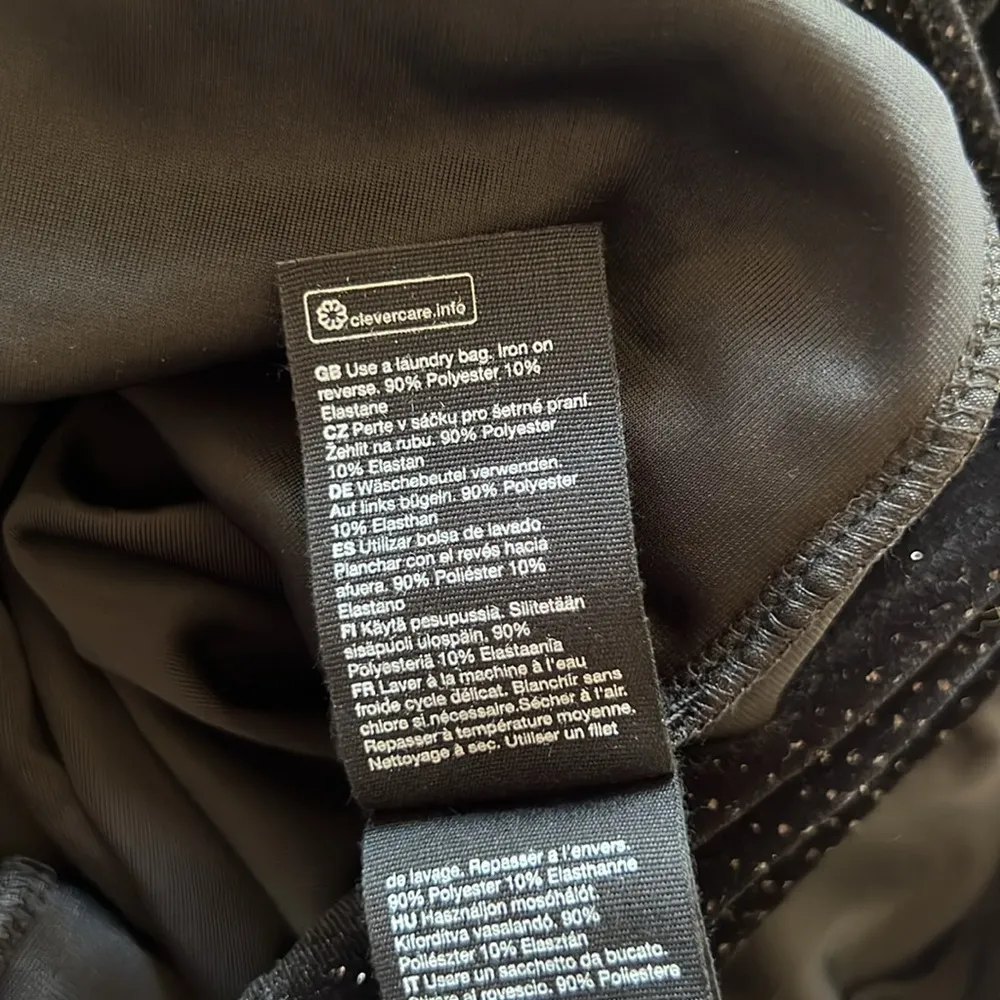 & Other Stories Velvet Twist Front Black Velvet Embellished Mini Dress New - Image 4