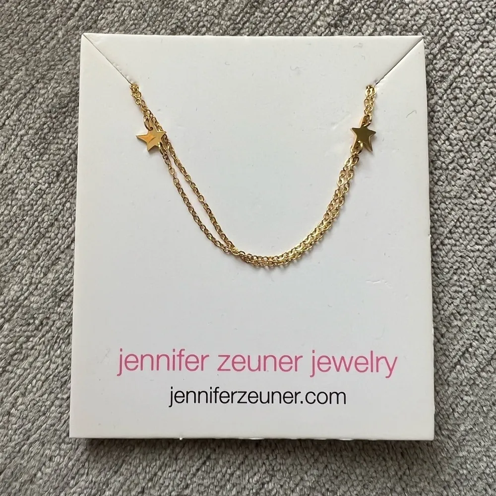 Jennifer Zeuner Gold Star Double Necklace - Image 4