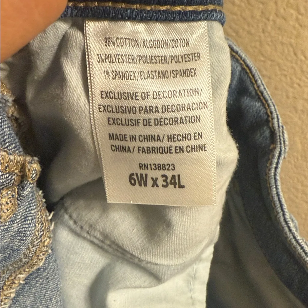 Blue Flared Women's Jeans - Image 7