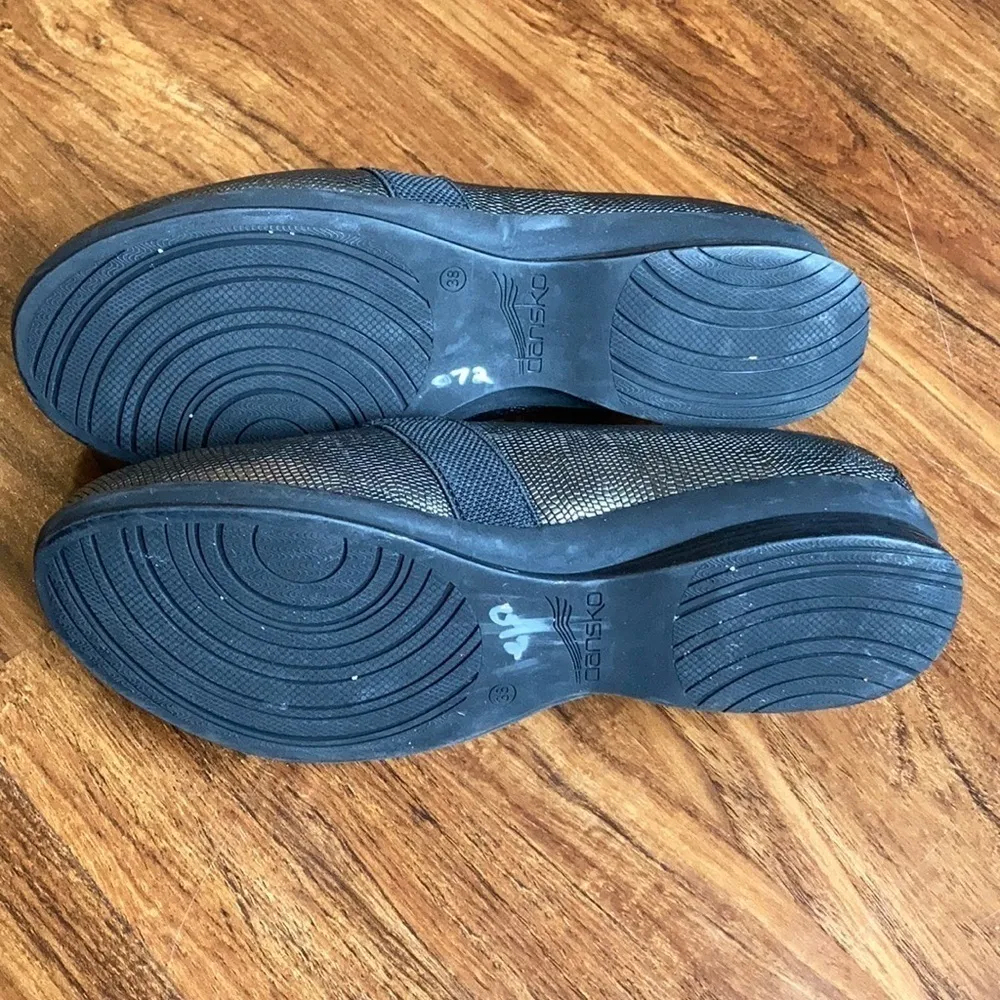 Dansko‎ black & gold shoes size 38 - Image 6