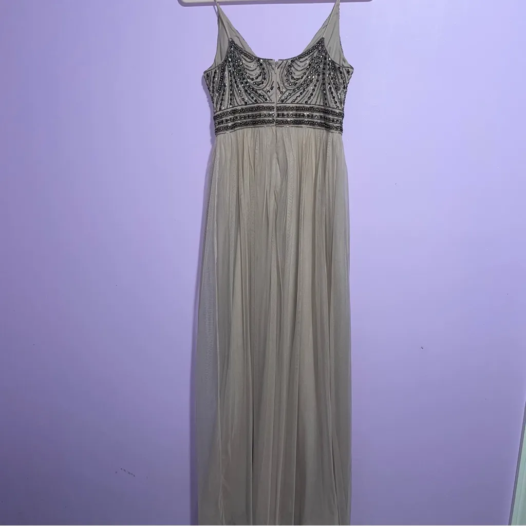 Anthropologie BHLDN Vilette Embellished Maxi Dress Women Size 0 Formal Prom Boho - Image 8