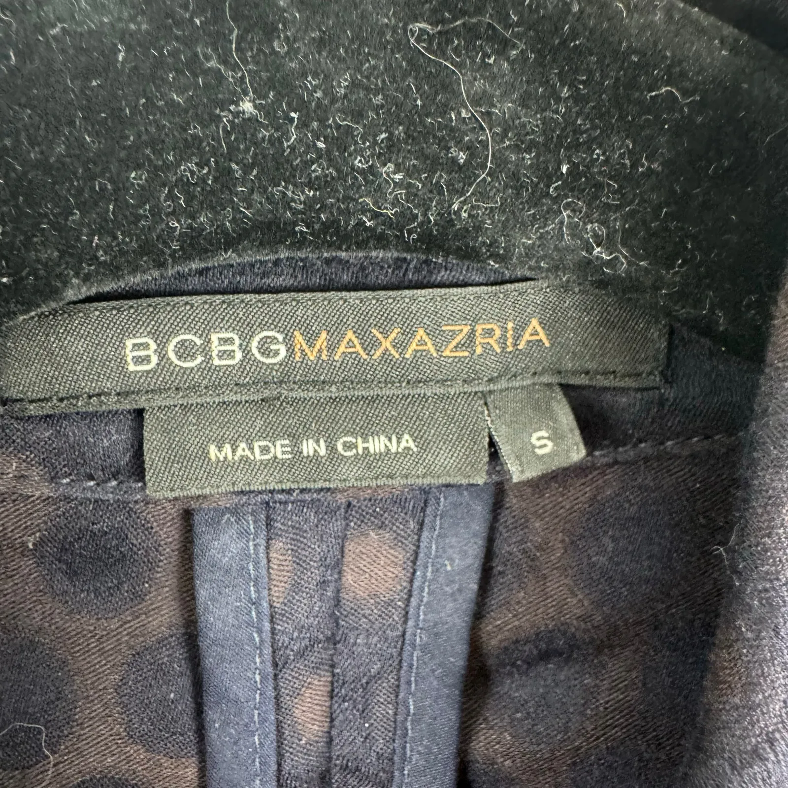 BCBGMAXAZRIA Polka Dot Collared Balloon Sleeve Cotton Button Up Blouse Size S - Image 5