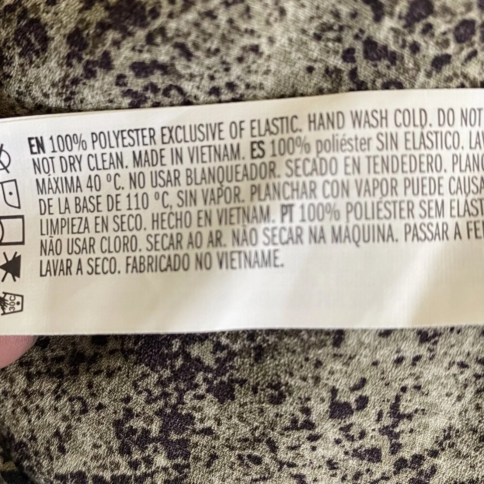 NWOT Forever 21 Mini Dress Womens S Green Snakeskin Long Sleeve Ruched V-Neck - Image 7