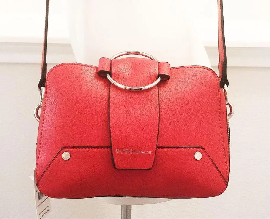 BCBGeneration Crossbody Bag Elle Shoulder Pomegranate Red NWT $148.00 - Image 5