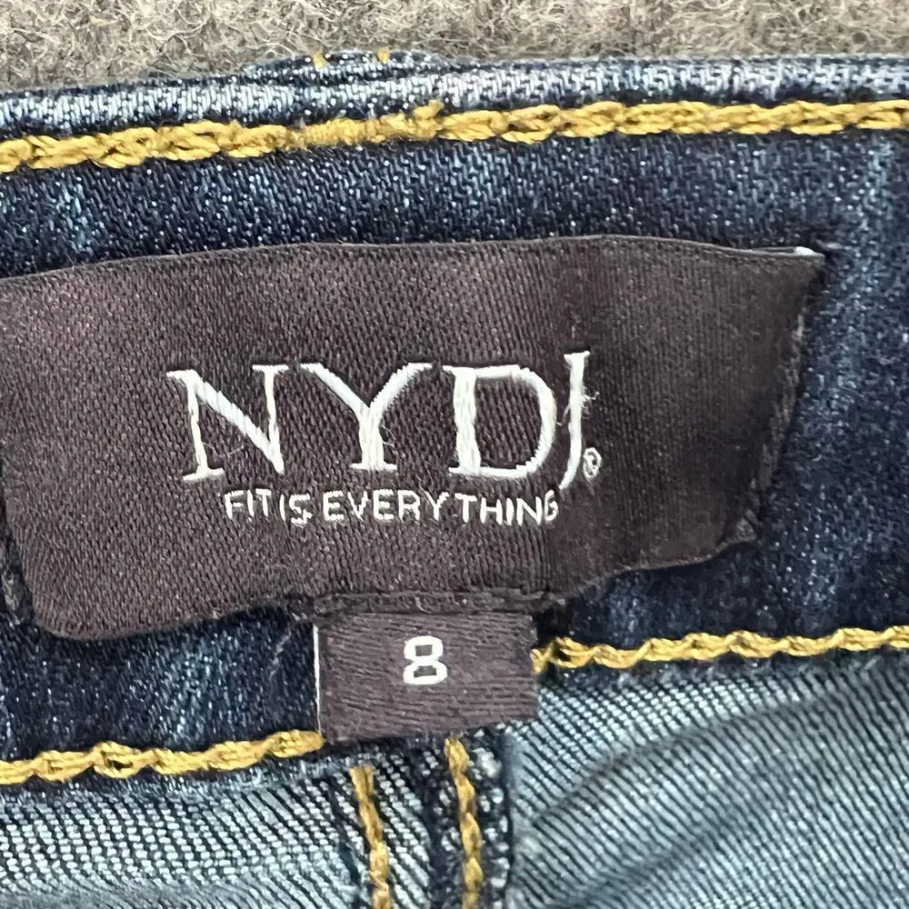 NYDJ Jeans Womens 8 Blue Ami Ankle Skinny Lift Tuck Slimming Stretch Denim Soft - Image 8