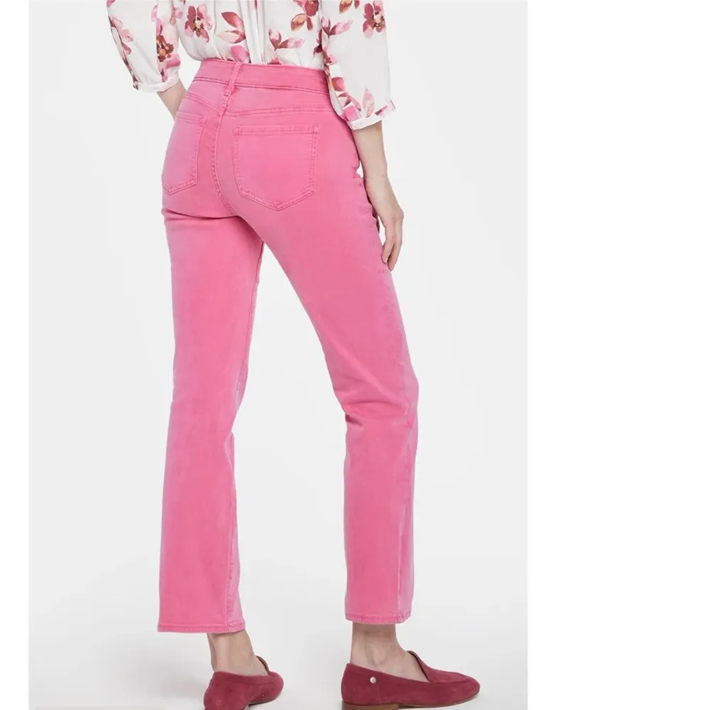 NWT NYDJ Marilyn Straight Ankle Jeans IN Color: Pink Peony - Image 4