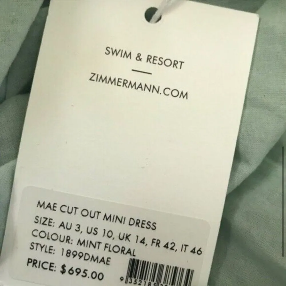 NWT zimmermann mae tie back dress - Image 5