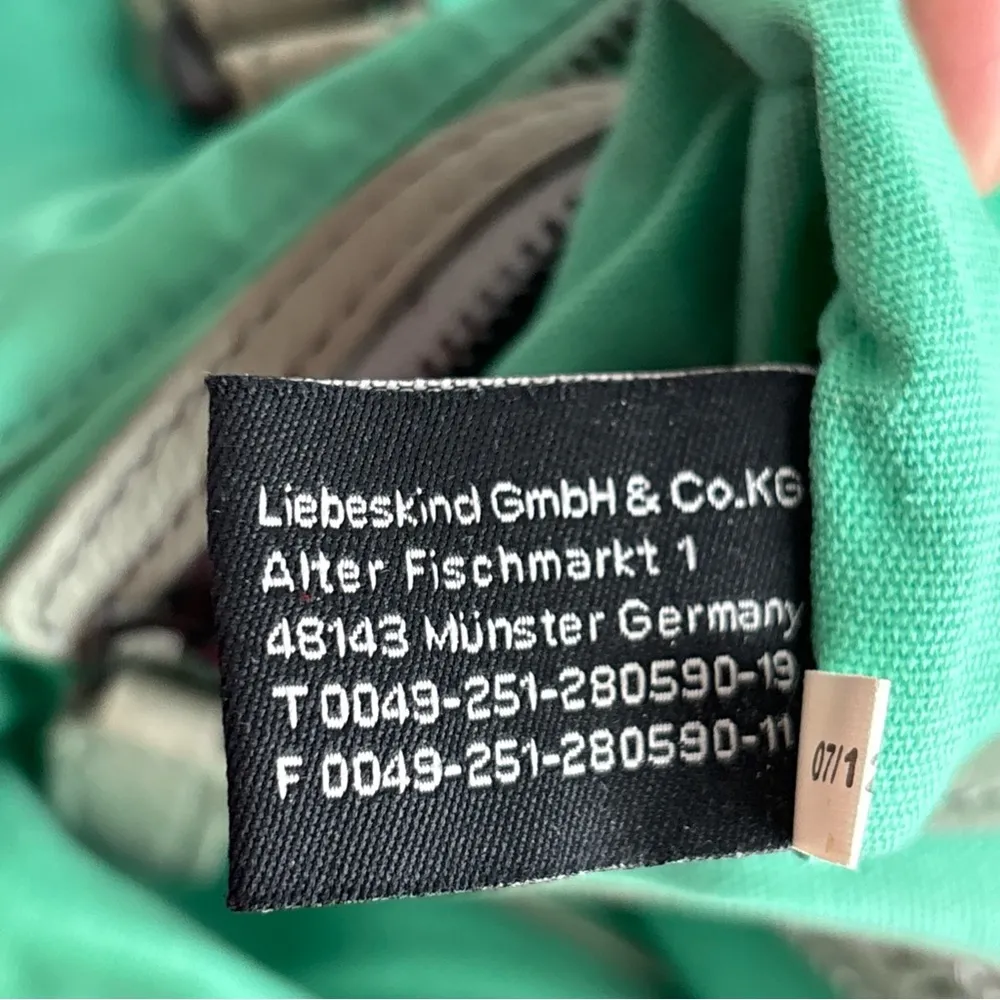 LIEBESKIND Berlin Adriana Nylon Crossbody Shoulder Bag Purse Leather Trim - Image 10