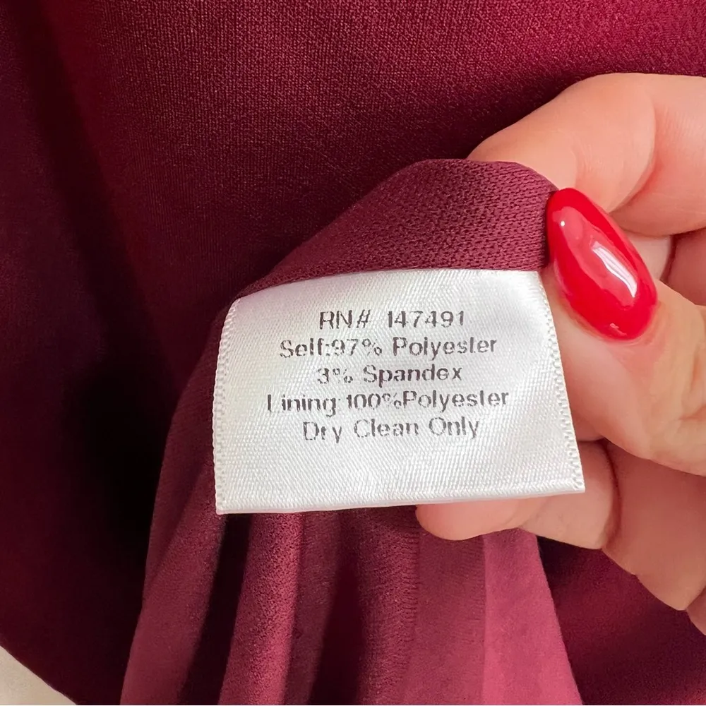 Yasmin Gown In Bordeaux Burgundy - Image 11