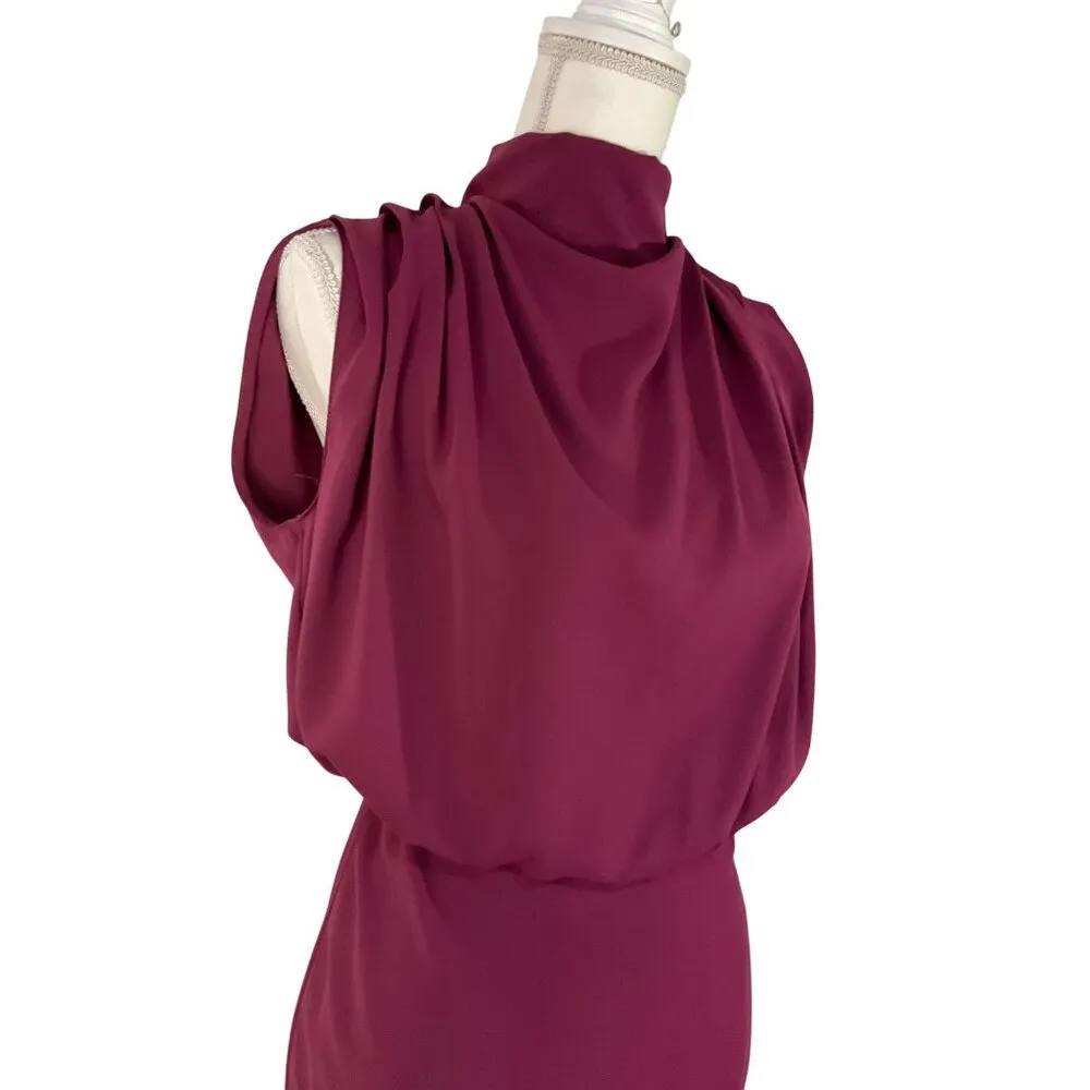 Amanda Uprichard Franny Mini Dress in Aubergine XSmall New Womens Blouson - Image 5
