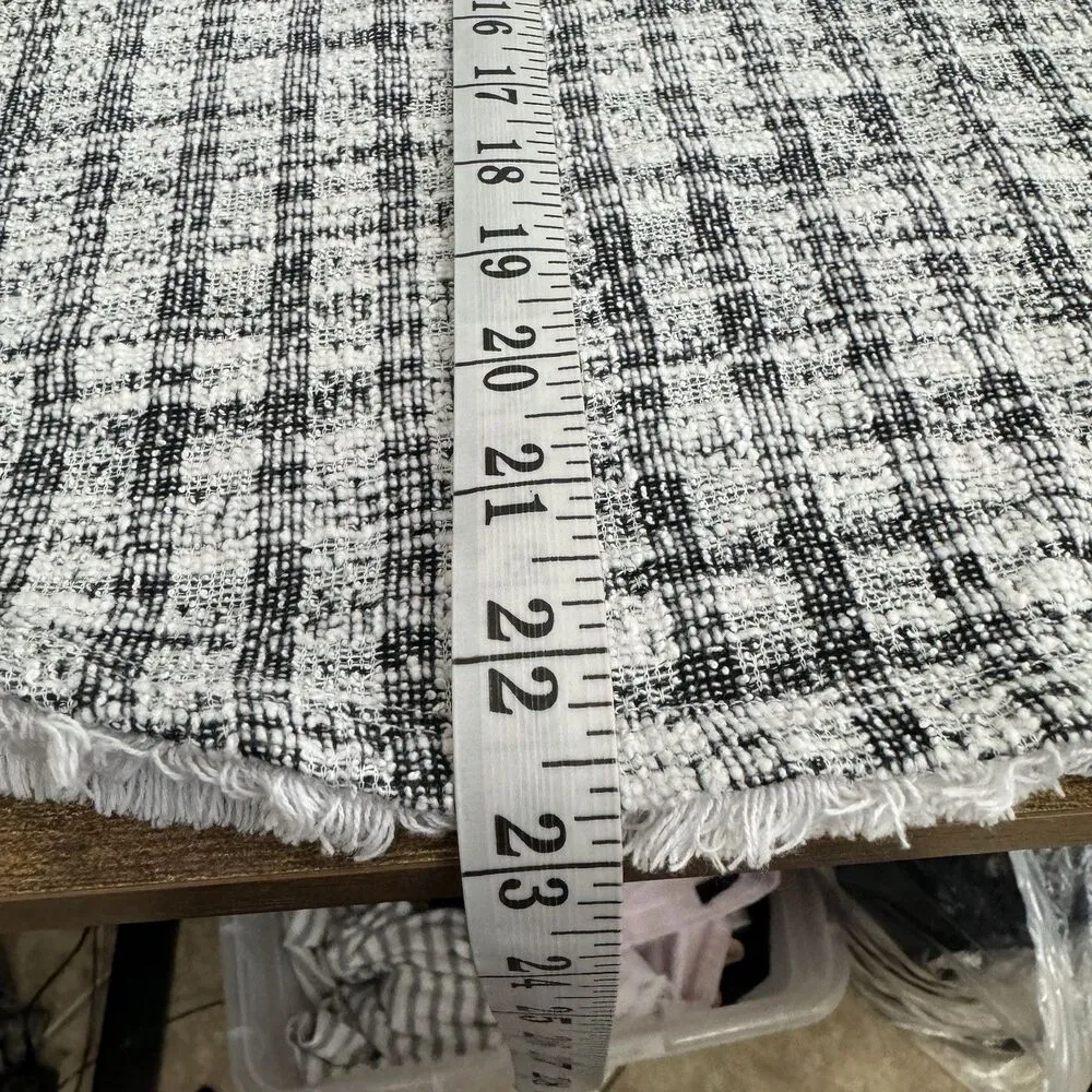 W5 Womens Blouse Top Medium Anthropologie Tweed Knit Short Sleeve Retro Preppy - Image 11