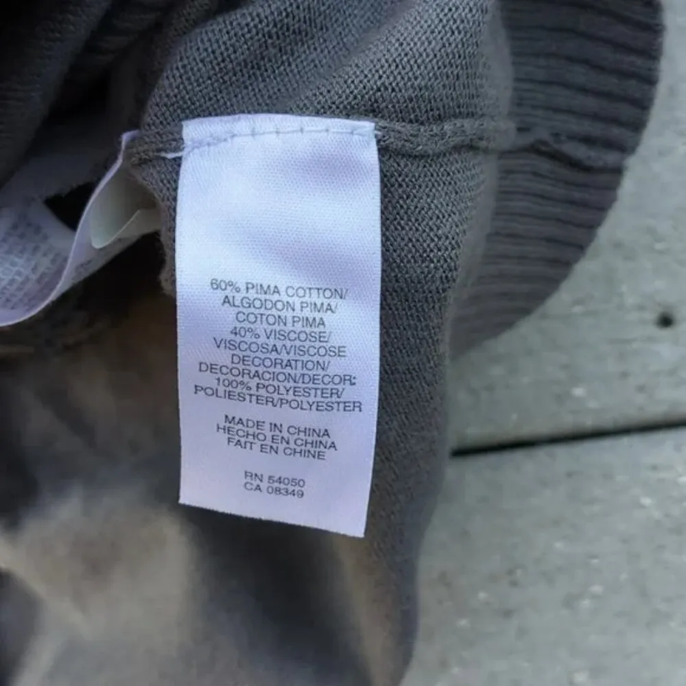 AK | Anne Klein Pima Cotton Sequin Trim Cardigan Sweater - Image 10