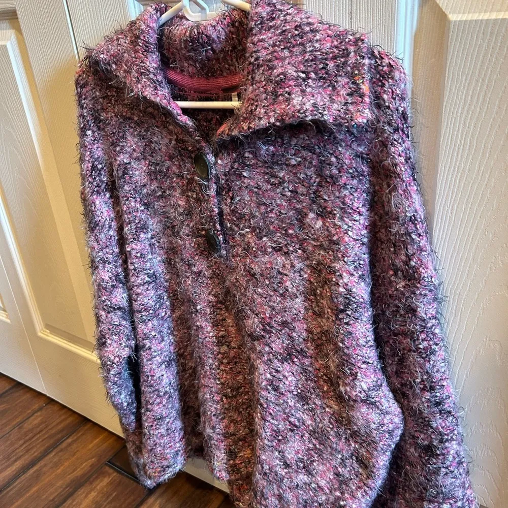 Stellar Knit Pullover Pink Sweater Medium - Image 8