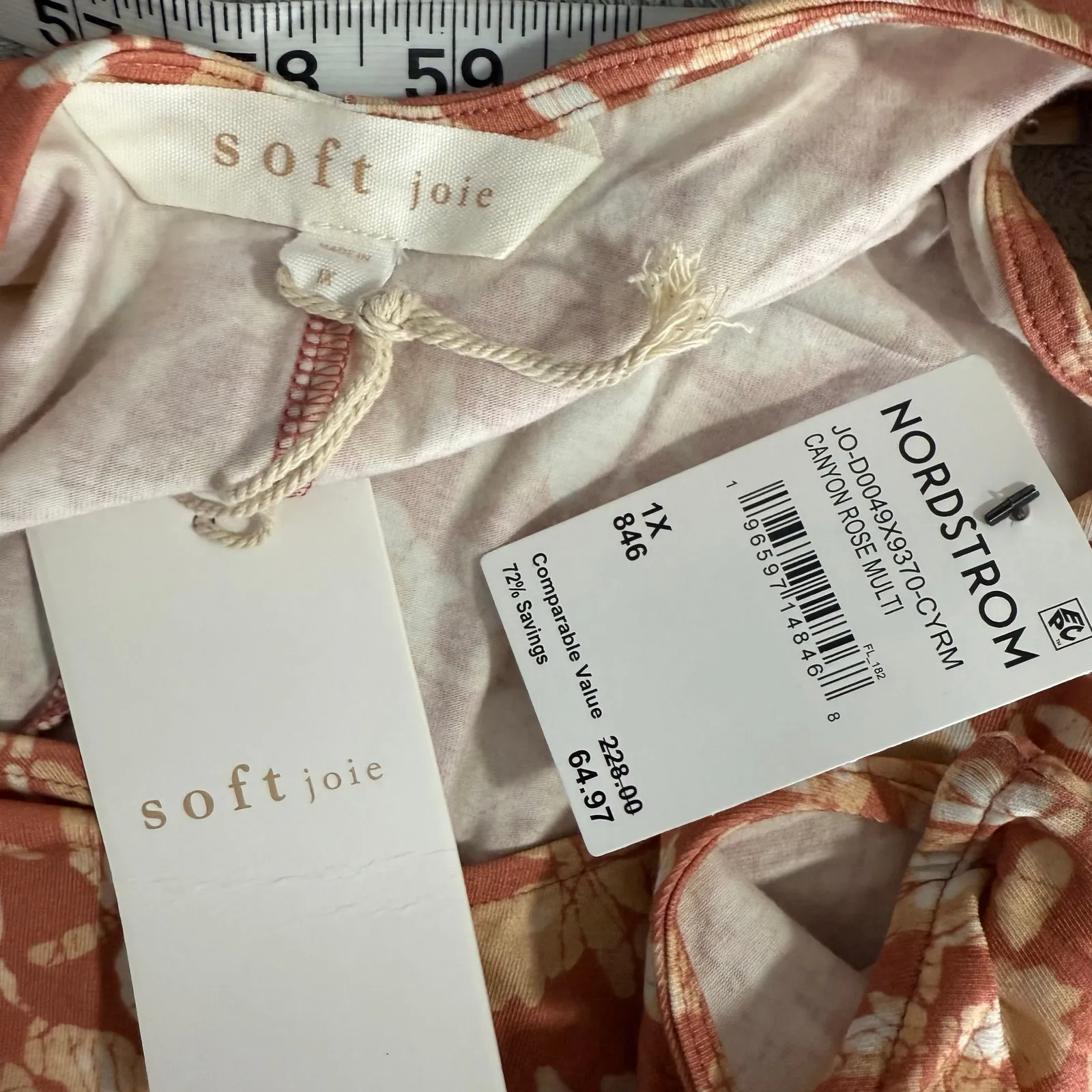 Soft Joie Elliot Floral Midi Dress Womens Plus 1X, Pink 10434201 - Image 4