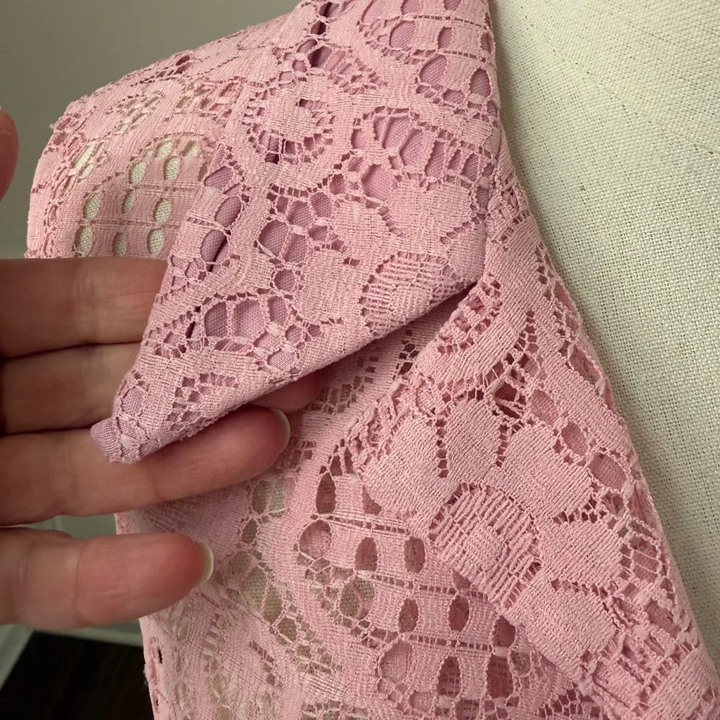 Vintage 70s Mister Jay Pink 2pc Dress and Vest S M Size 6 - Image 6