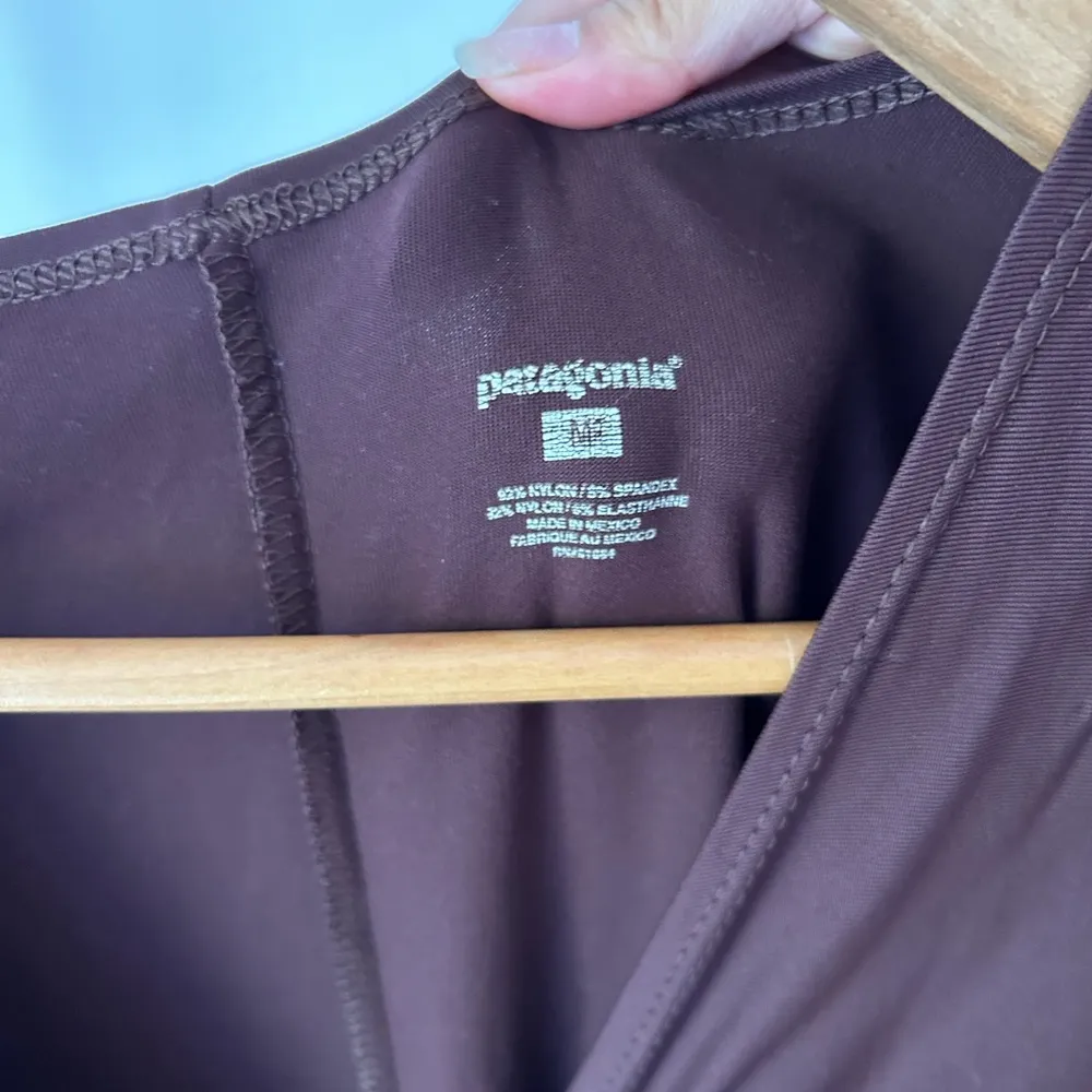 Patagonia Brown Scrunched Dress Size Medium - Image 2