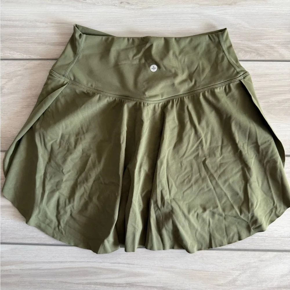 Halara Everyday SoftlyZero™ Airy Crossover Skort M Green NWT IN PACKAGE - Image 6