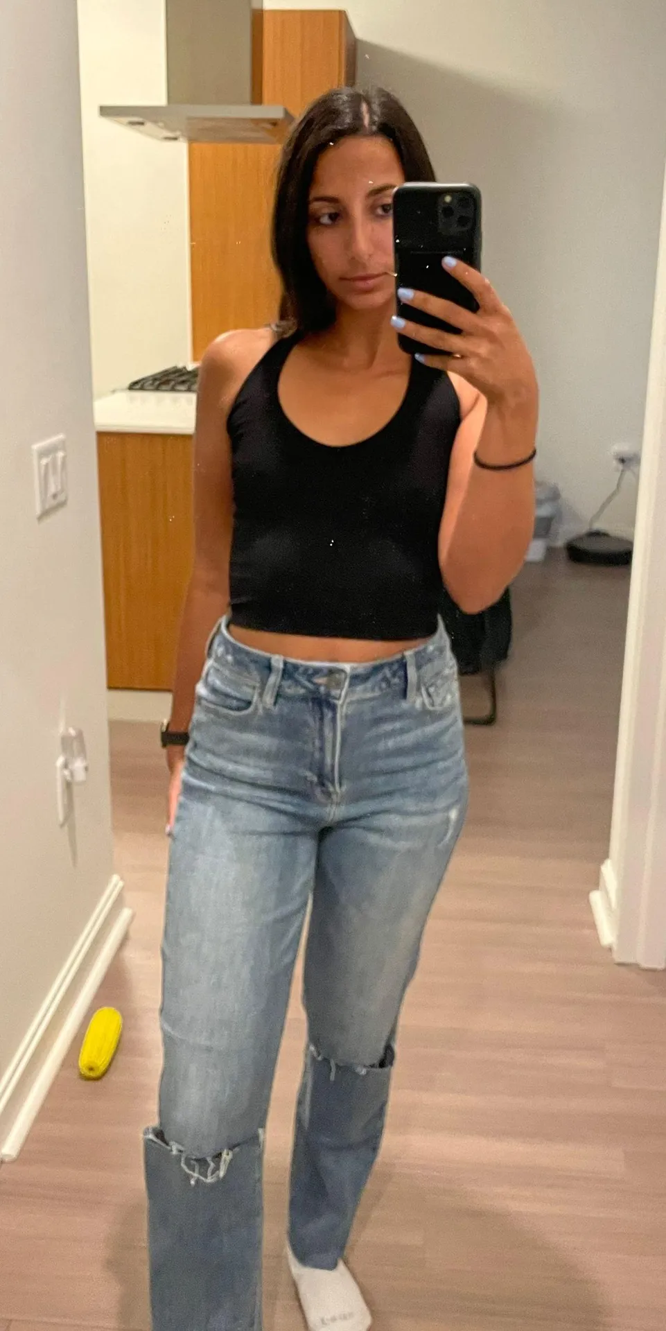 Black Halter Crop Top - Image 2