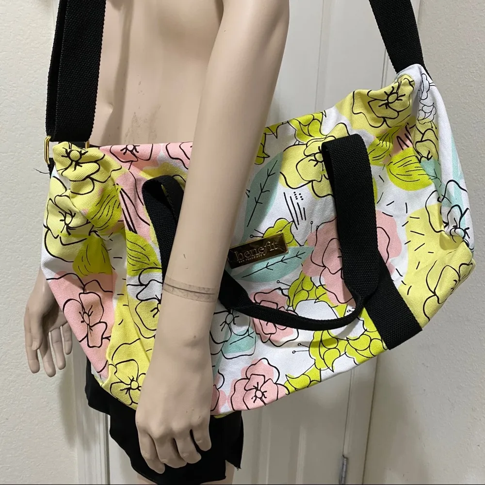 Benefit Cosmetics Floral Duffle Bag - Image 5