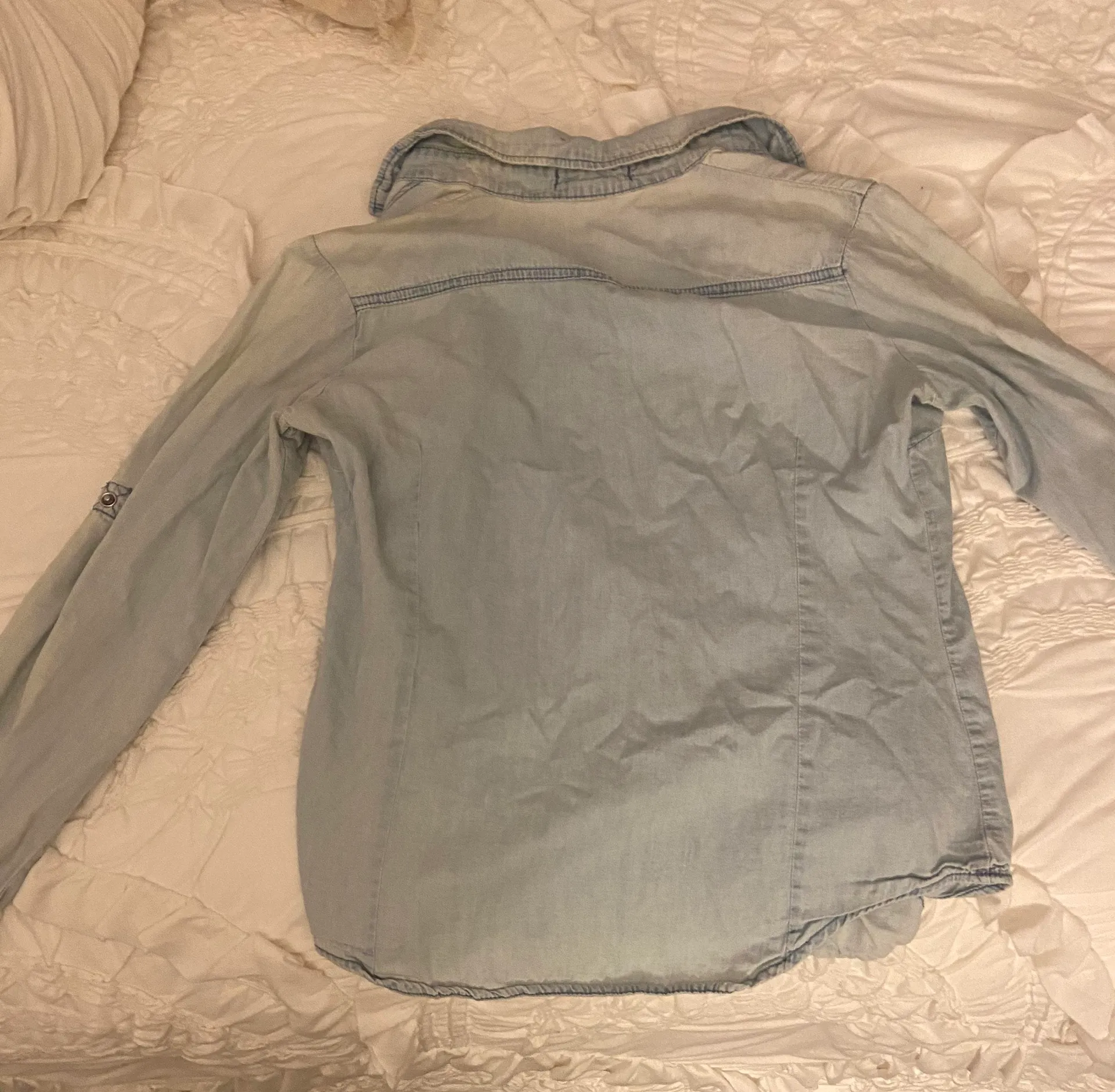 Lightweight Jean Button Up Blue - Image 4