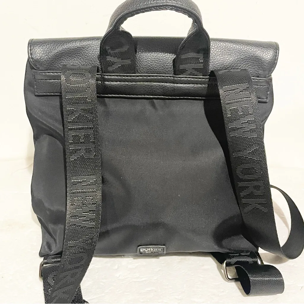 Botkier‎ Trigger Black Nylon Backpack Mini Zipper Travel Bag - Image 5