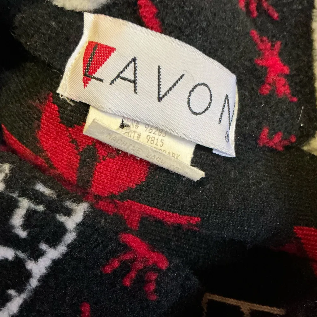 Vtg 90s polar bear fleece jacket Black Size L - Image 2