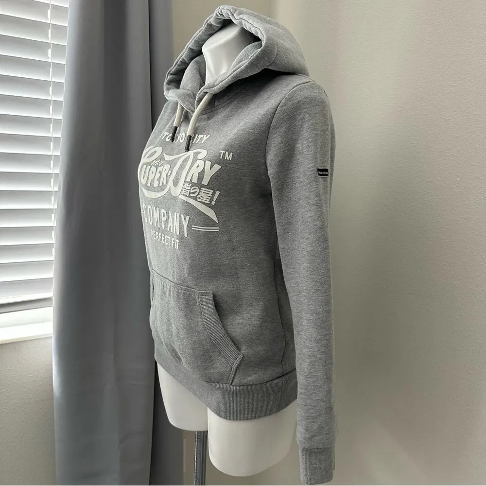 Superdry Women’s Script Style College Hoodie Size 6 - Image 3