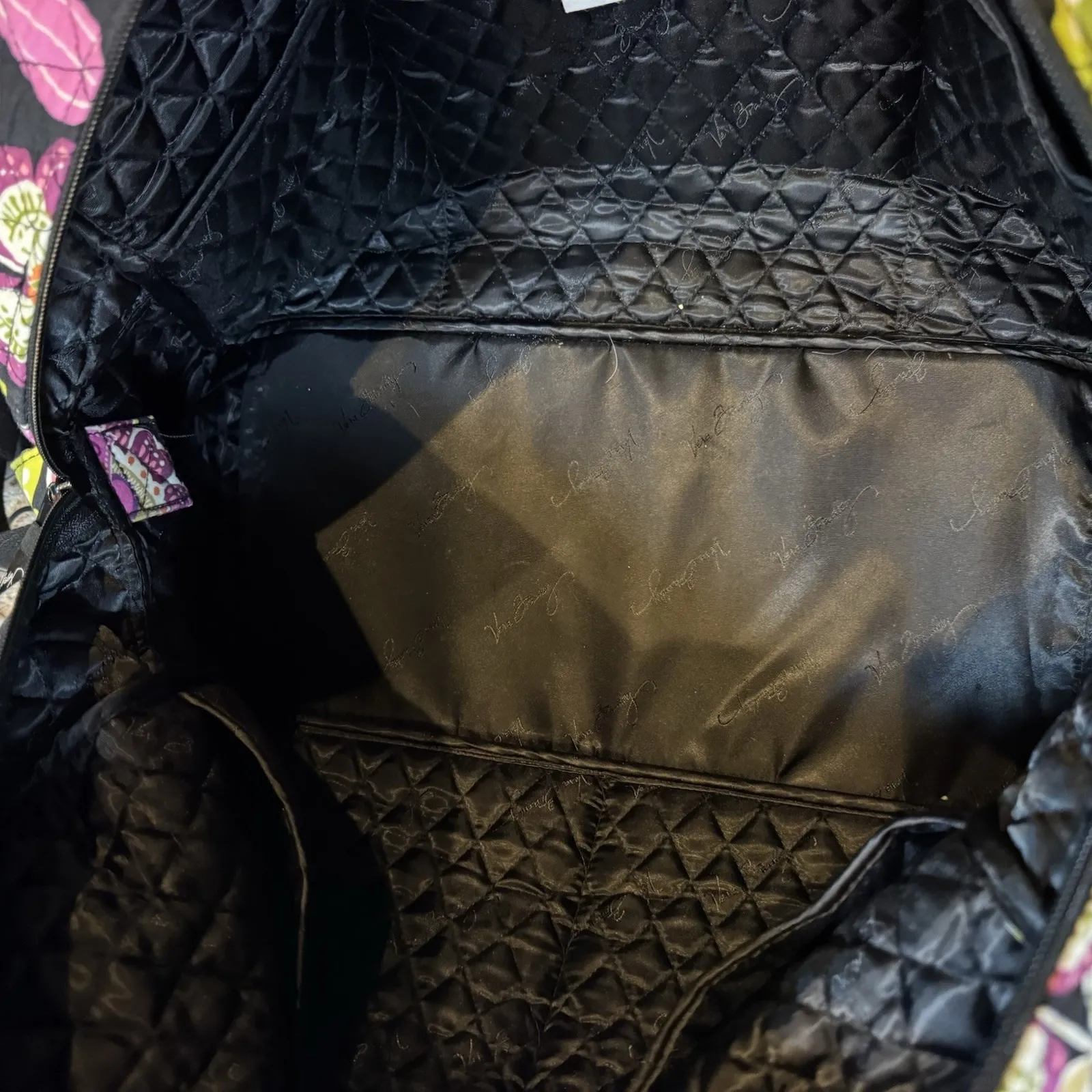 Vera Bradley Weekender Travel Bag Pirouette Pattern Pink Floral - Image 5