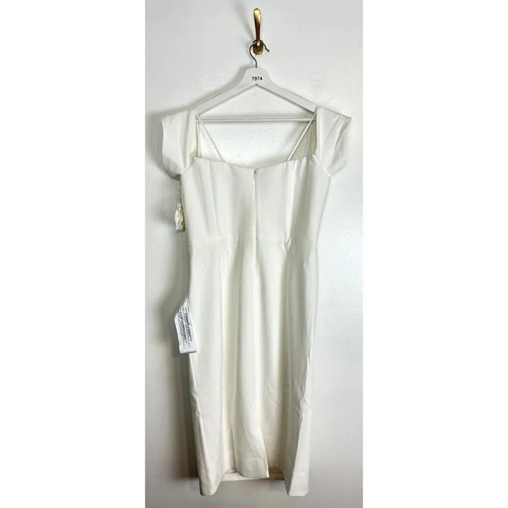DRESS THE POPULATION Bailey Off the Shoulder Body-Con Dress Off White XX-Large - Image 10