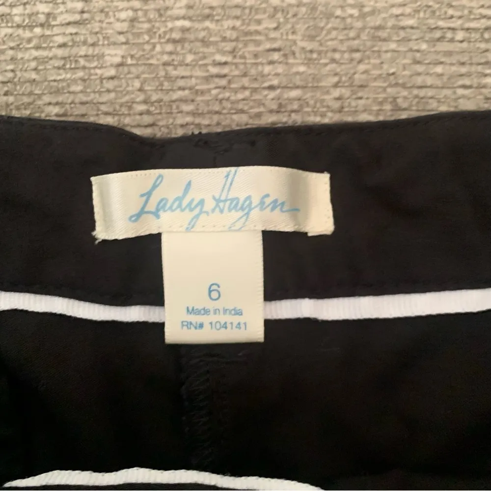 Lady Hagen Black Golf Tennis Hiking Athletic Shorts Size 6 - Image 3