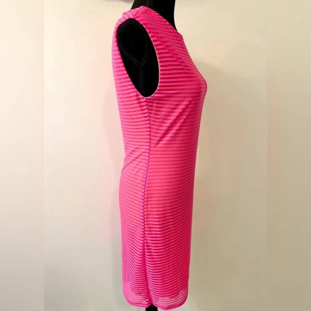 NWT  Silence + Noise Shadow Striped Muscle Tee Dress Size Med - Image 9