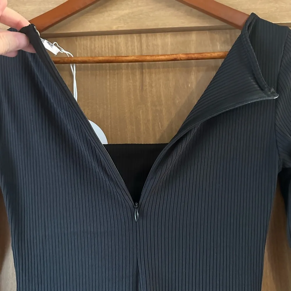 NWT Princess Polly Black Ribbed Sara Playsuit Romper size 4​​ - Image 9