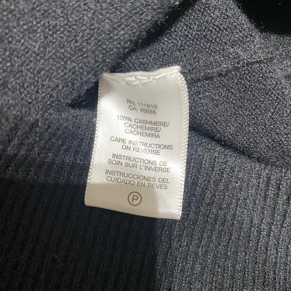 Michael Kors Cashmere Short Sleeve Sweater Midi Dress Black size medium - Image 5