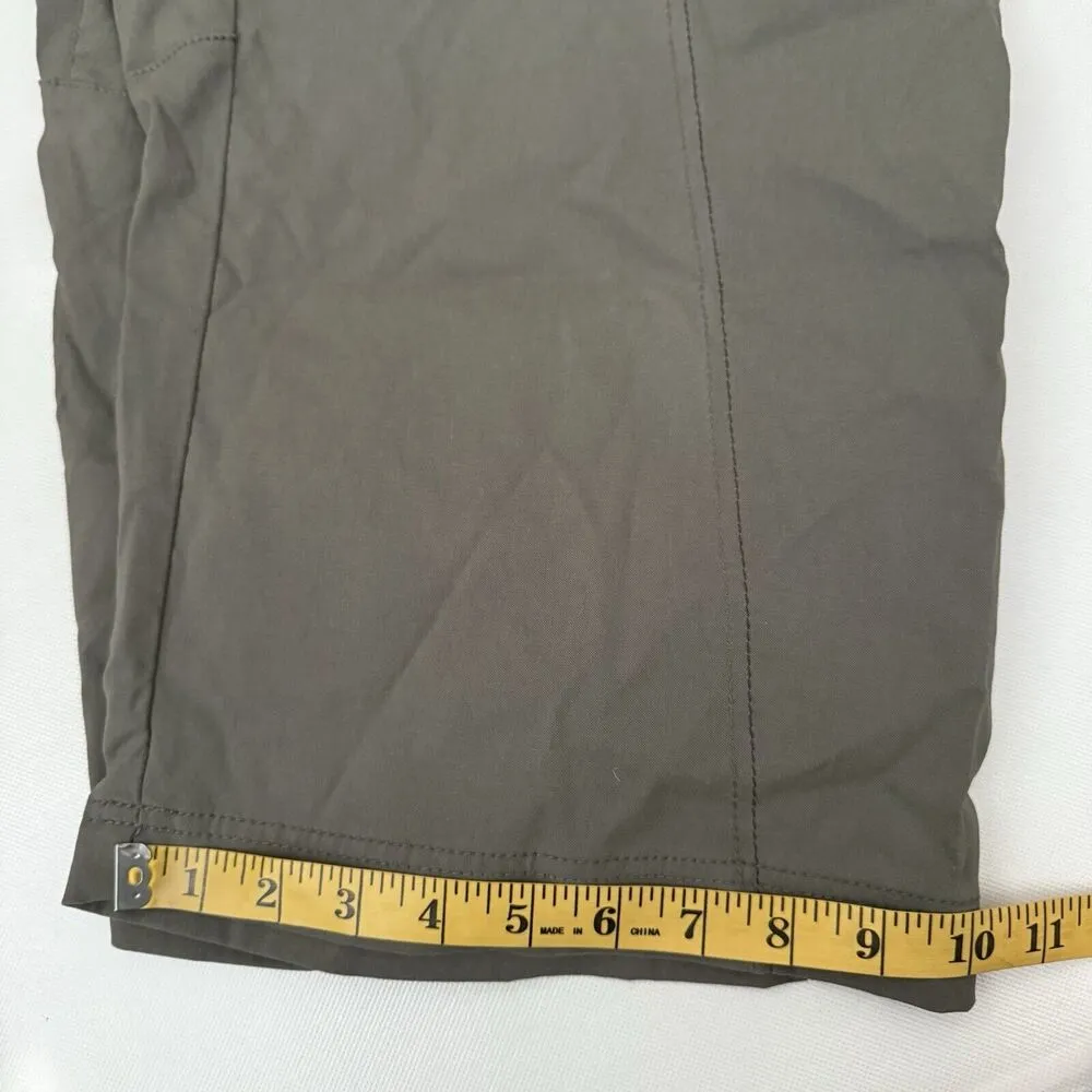 Prana Womens Pants 12 Green Breathe Crop Capri Hiking Outdoor Light Gorpcore - Image 8