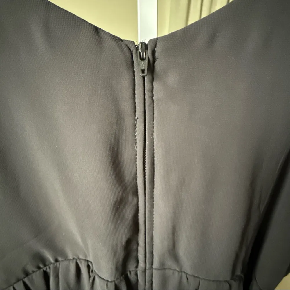 Bisou Bisou Michele Bohbot Sleeveless Belted Black Maxi Dress size 6 NWT - Image 7