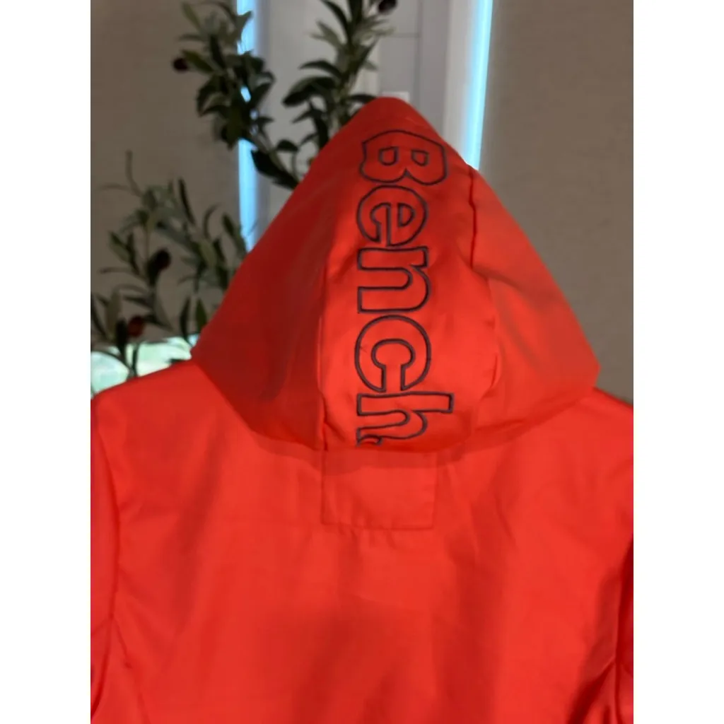 Women's Bench Supa Softshell Coral Full Zip Hooded Utility Jacket, Large Orange - Image 6
