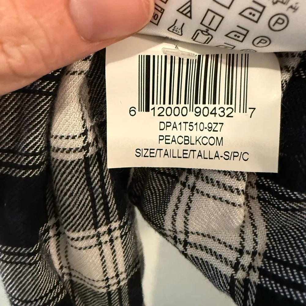 BCBGeneration | Black and White Plaid Button Down Shirt - Image 2