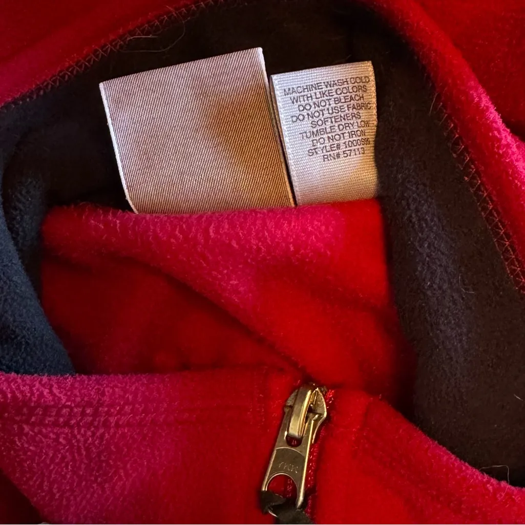 Eastern Mountain Sports Women's Bright Red Full Zip Vest Medium M - Image 7