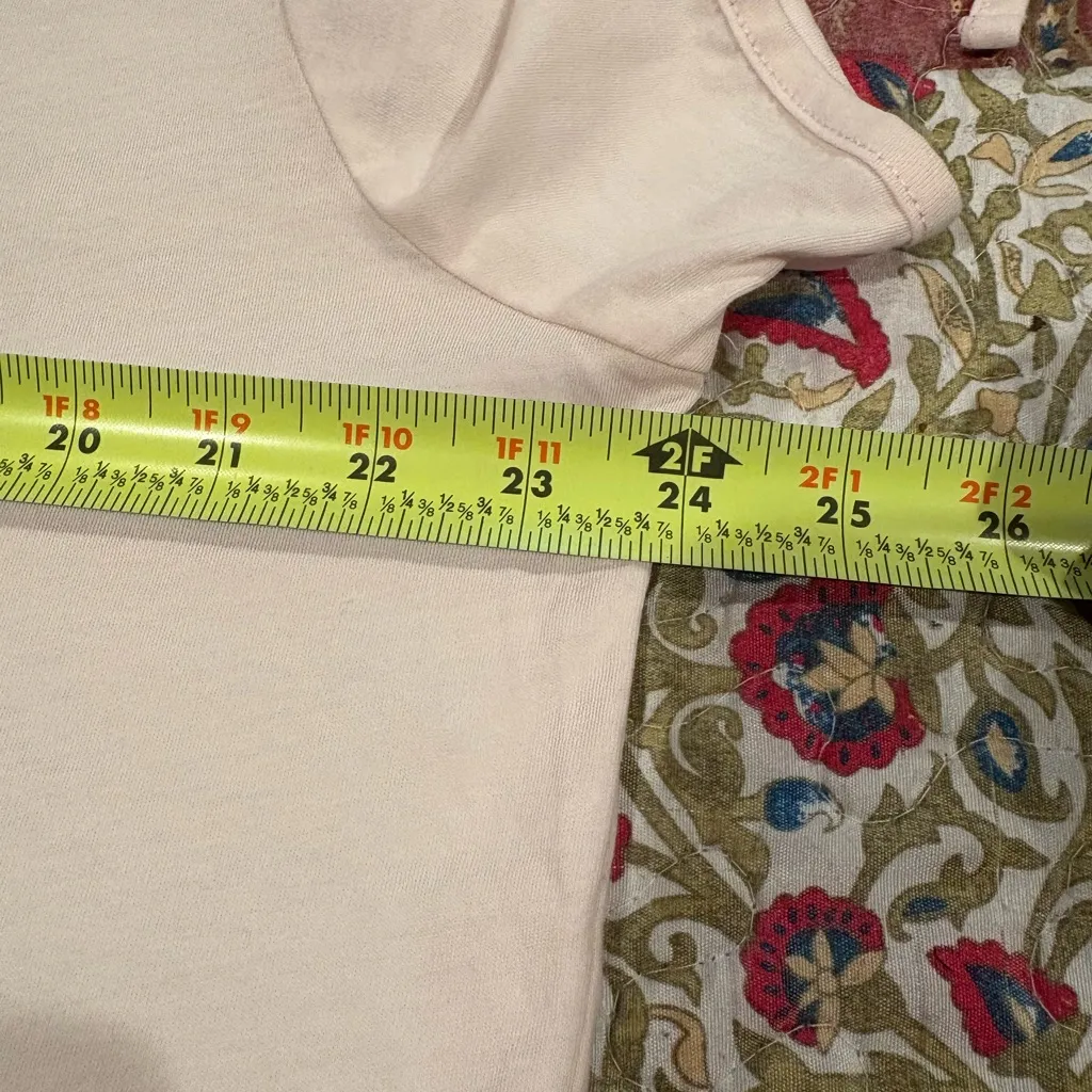 All Saints Kay Short Split Sleeve Tee in Blush Light Pink - Image 7