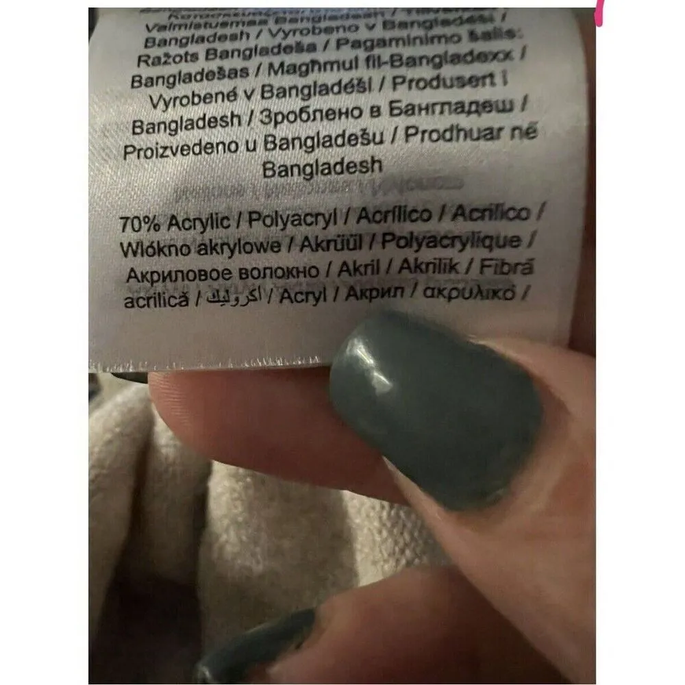 Abound Beige Cozy Hooded Sweater Sweater Long Sleeve Bohemian Pullover NWT - Image 7