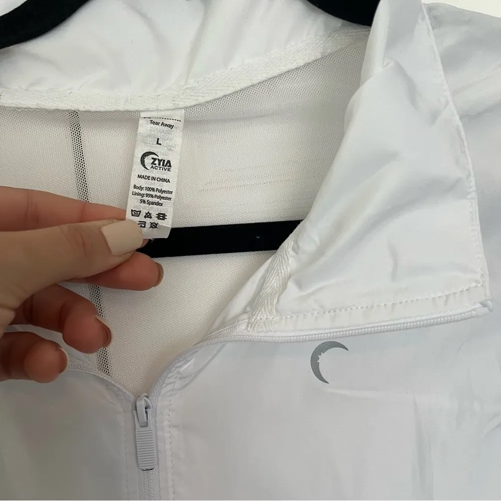 Zyia White Marble Mesh Jacket & Bag Size L - Image 6