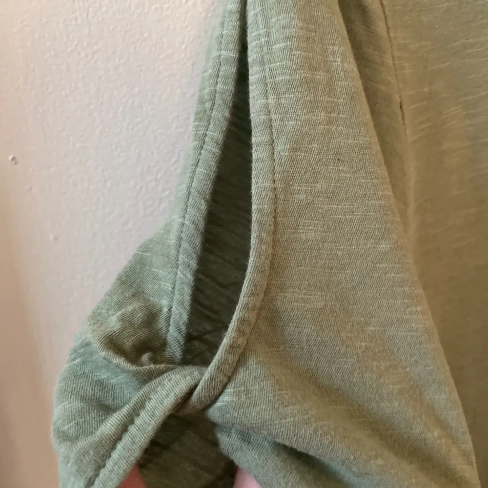 Outlet cold shoulder short sleeve tee, green, size medium - Image 2