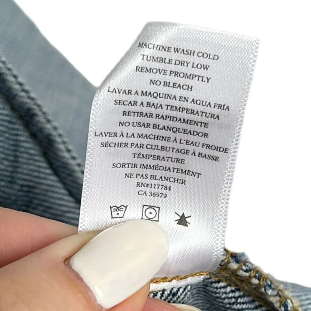 Rails ASO Taylor Swift Knox Trucker Denim Jacket Vintage Wash Distressed SZ L - Image 15